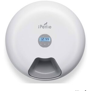 NIB! Ipettie 6 Meal Automatic Pet Feeder White